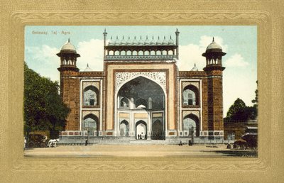 Gateway, Taj Mahal, Agra, Indien af European Photographer